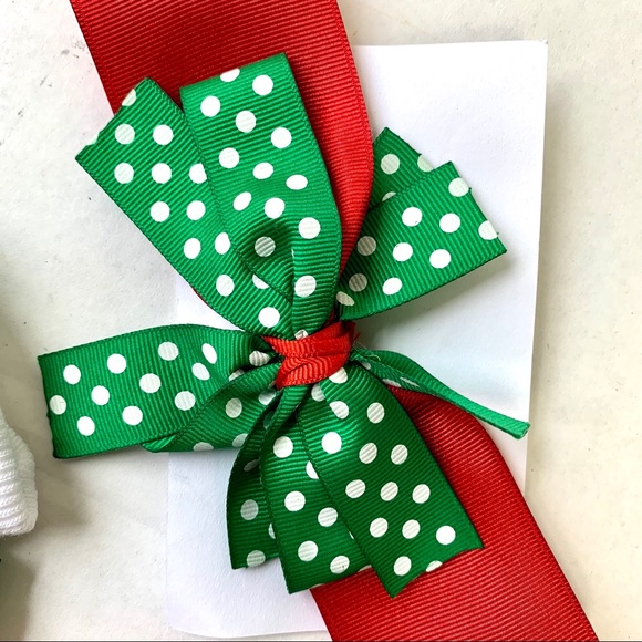 New girls fancy tank socks with hair bow Hand made (COPY) - Picture 3 of 3